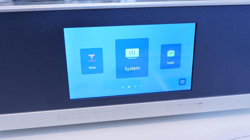 The touch screen on the Anycubic Photon M3 Plus is a very nice feature