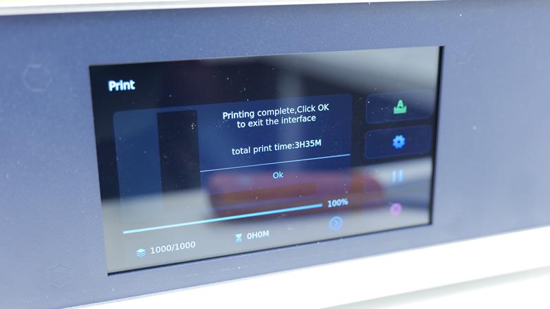The touch screen on the Anycubic Photon M3 is a very nice feature