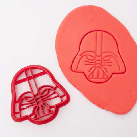 cool 3d printed star wars models - darth vader cookie cutter