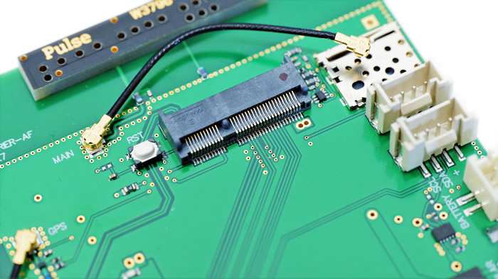 The M2 Key E Connector for use with Notecards