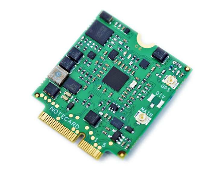 A Blue Wireless Notecard