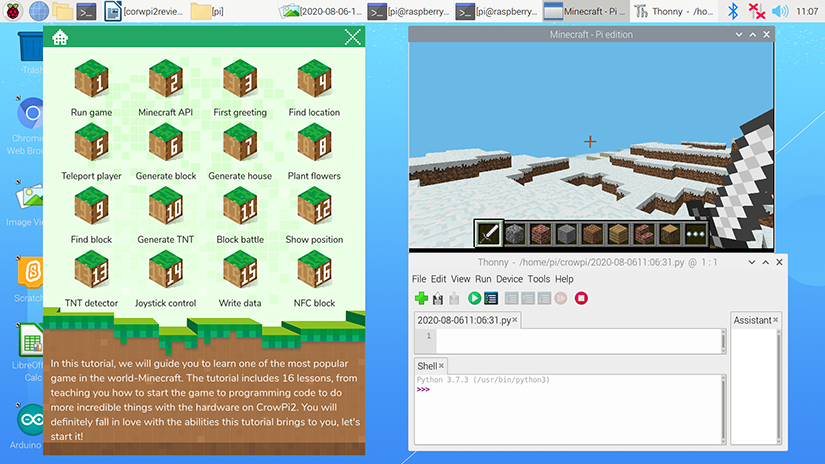 CrowPi2 Minecraft Lessons - elecrow crowpi2 review crowpi 2 minecraft