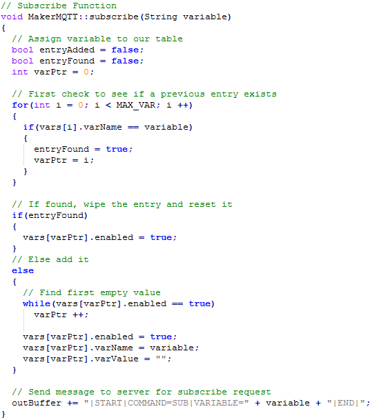 mqtt pub and sub - client subscribing