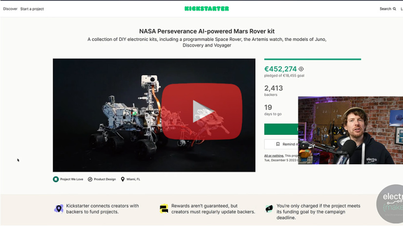 NASA Perseverance AI-powered Mars Rover kit