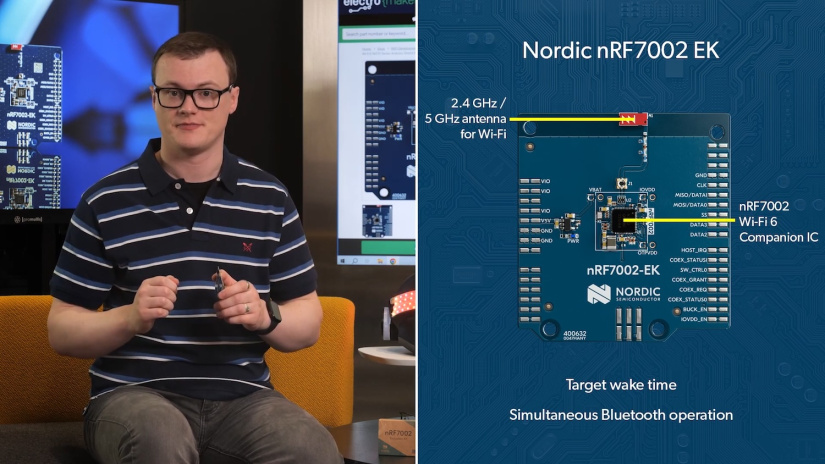 Nordic nRF7002 EK features and specs