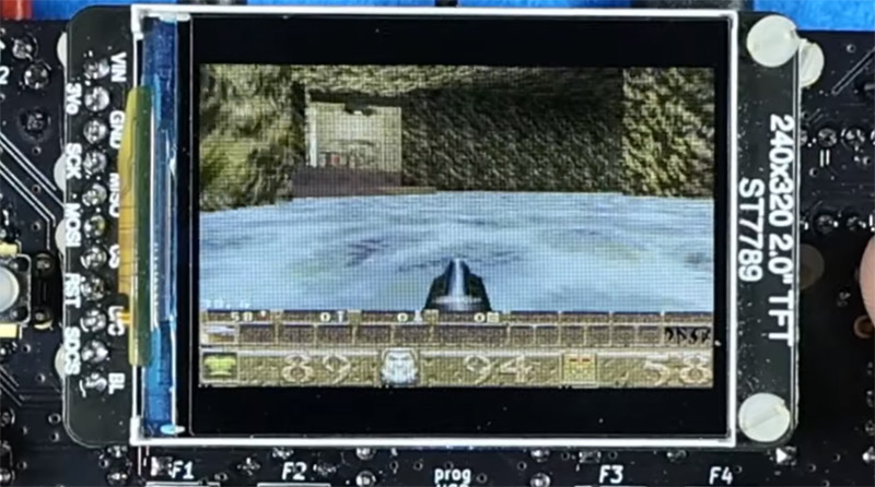 Quake on a microcontroller