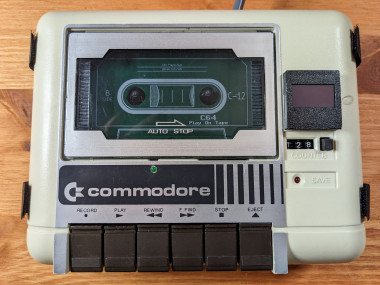 A Tapuino in a Commodore Cassette Deck