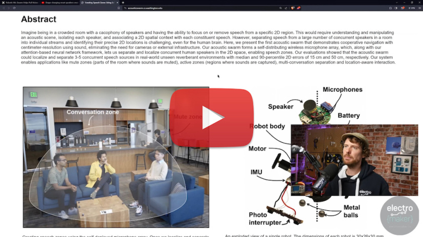 robot audio swam electromaker show