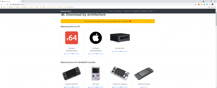How to Install Batocera on Odroid Go Advance - batocera website downloads oga image