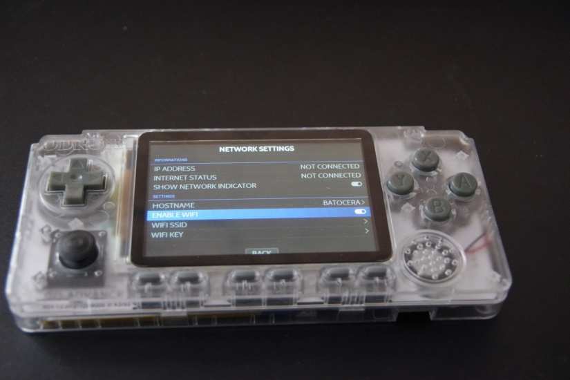 How to Install Batocera on Odroid Go Advance - network settings wi-fi