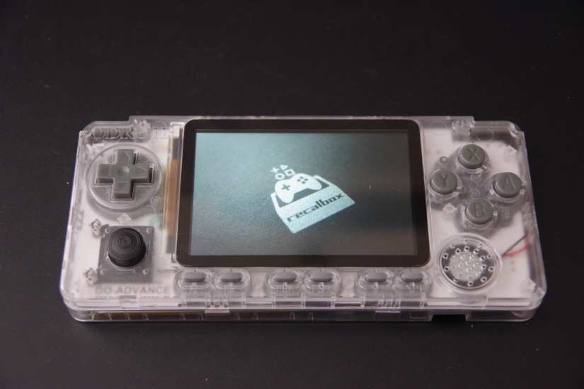 how to install recalbox on odroid-go advance - boot up