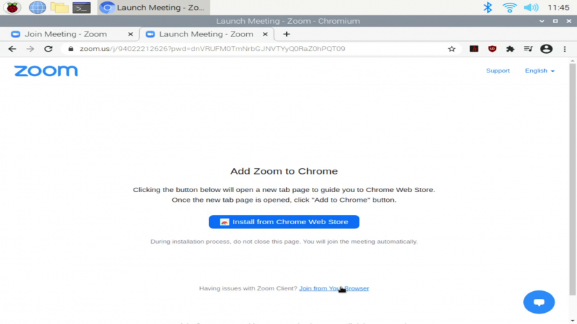 How to Run Zoom on the Raspberry Pi - Web Version