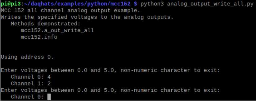 Terminal Example Code