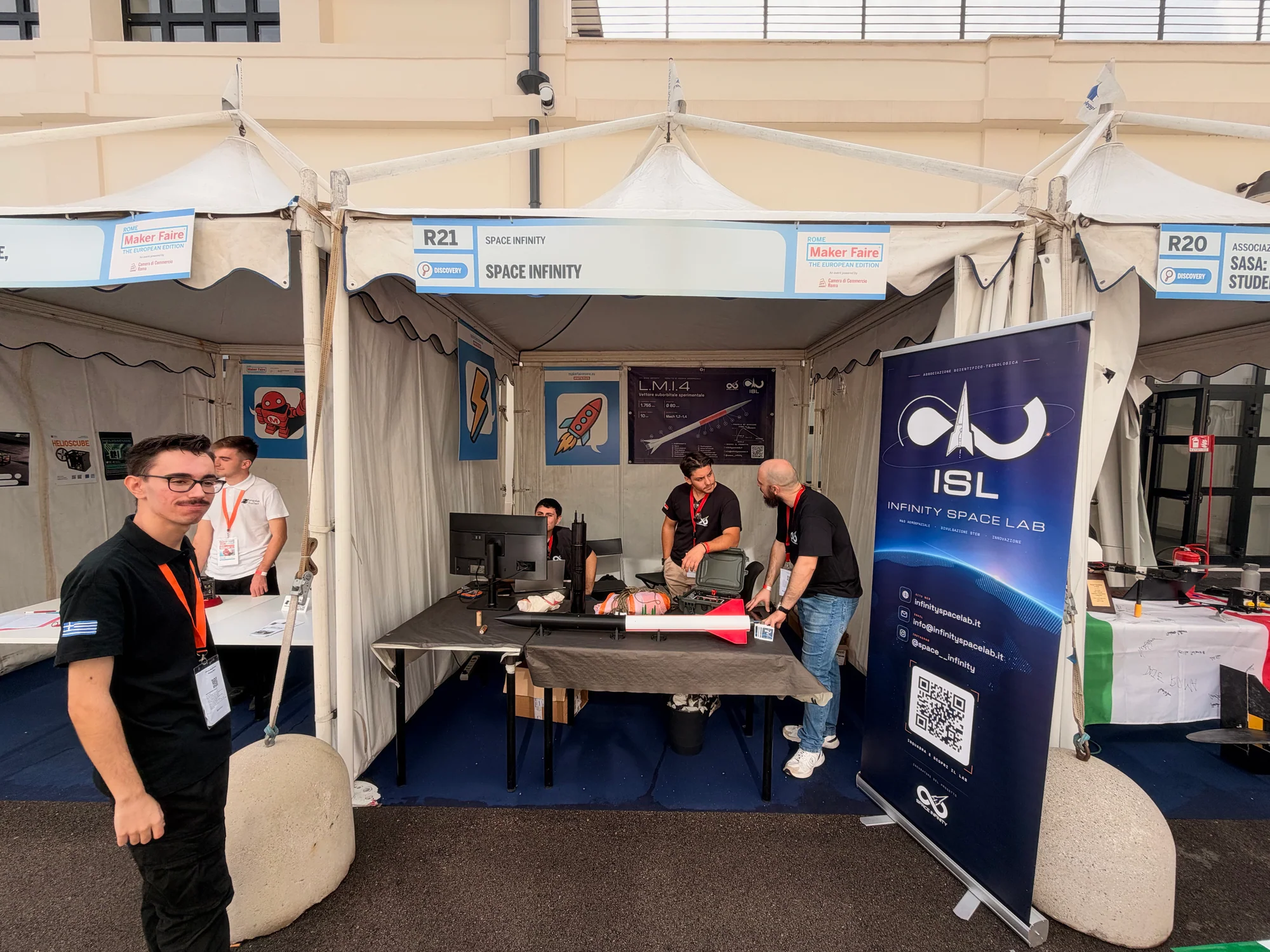 Infinity Space Lab stand at Maker Faire Rome 2026