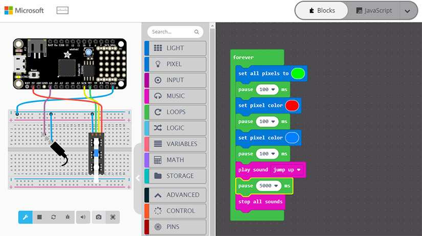 MakeCode - Adafruit Feather M0 Express