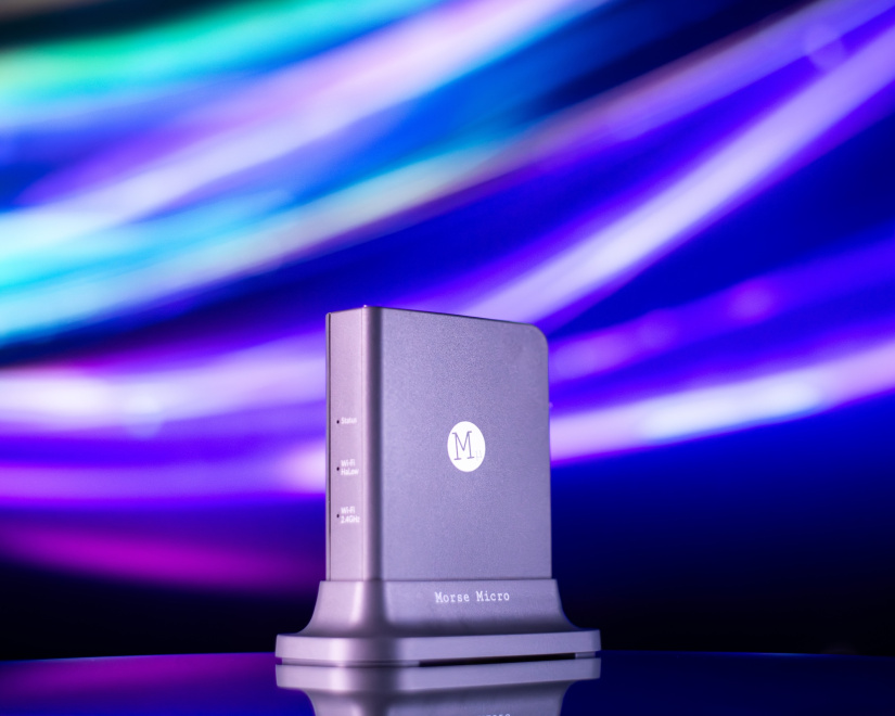 Morse Micro HaLowLink 2 on a purple background - no antenna