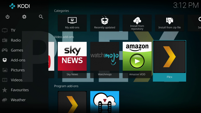 Raspberry Pi Kodi Desktop - RaspEX Kodi