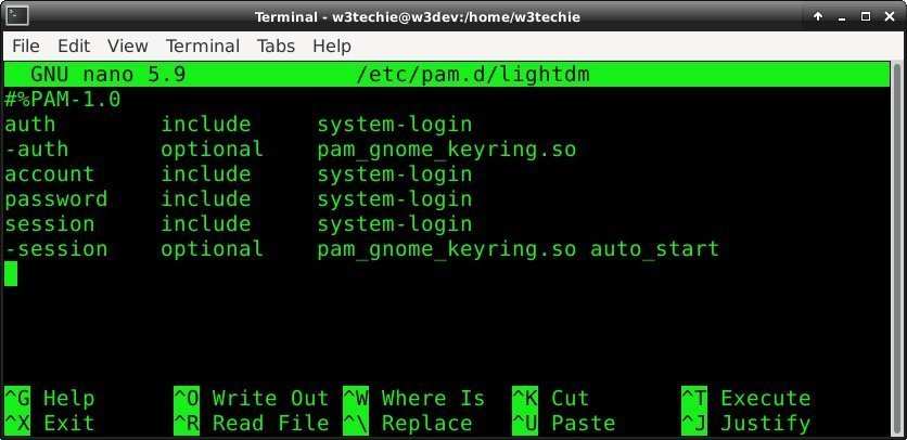 What /etc/pam.d/lightdm normally looks like on Manjaro Minimal ARM Edition for Raspberry Pi.