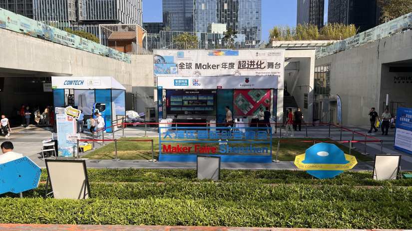 The front stage at Maker Faire Shenzhen 2025