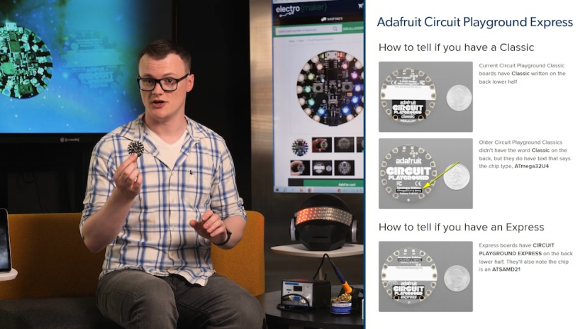 Adafruit Circuit Playground Express vs classic