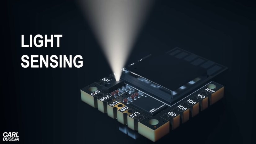 Making a tiny 9-Axis ESP32 Controller- Light sensing