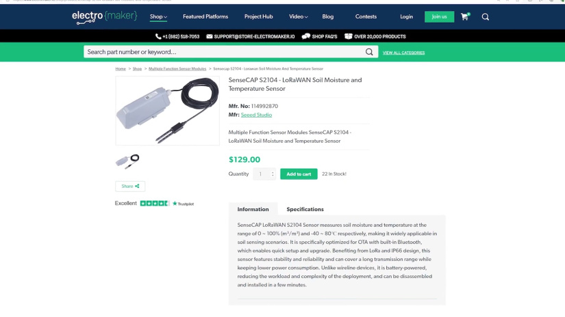 SenseCAP S2104 - the electromaker store