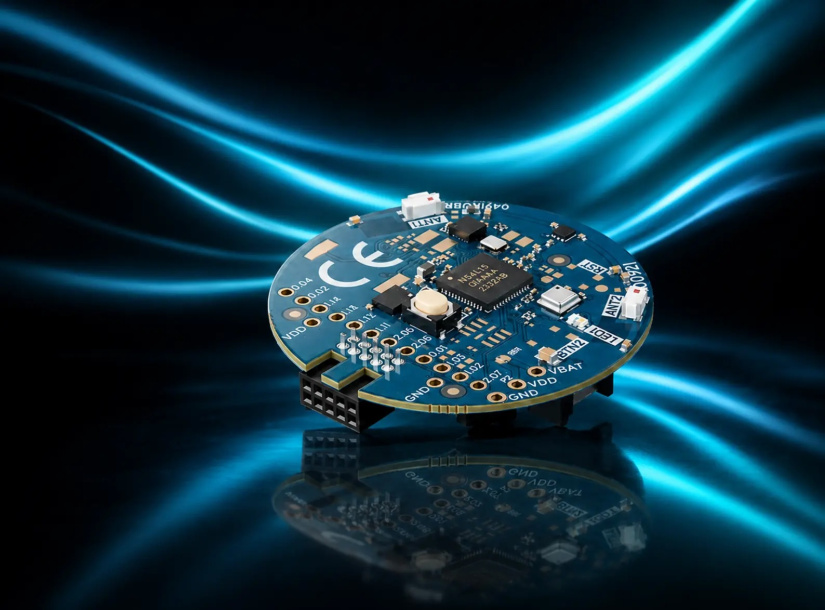 The nRF54L15 Tag combines portable sensor hardware with dual Bluetooth antennas