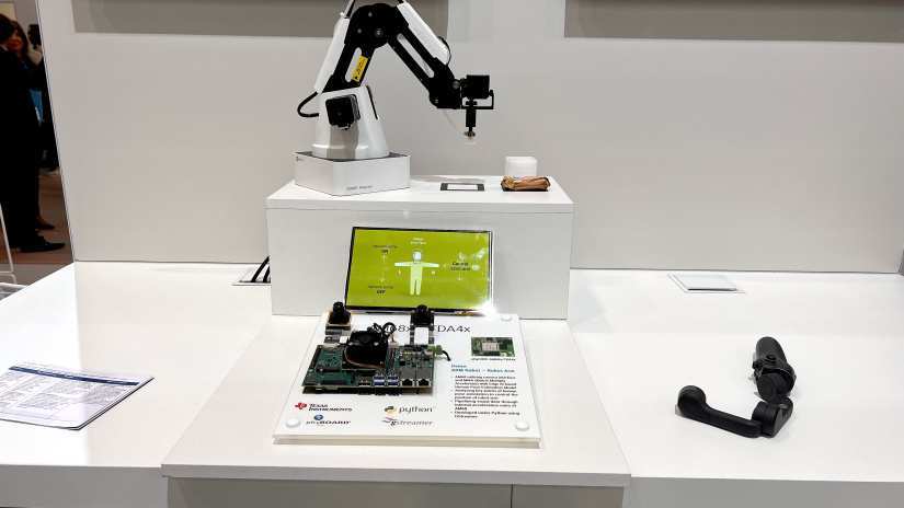 Texas Instruments AI-Powered Robotic Arm at Electronica 2024