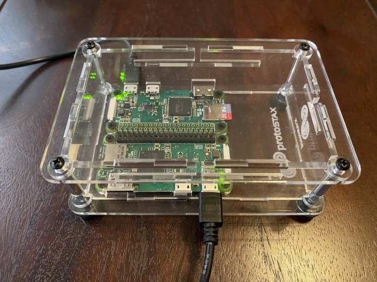 Two-node Pi Zero Cluster with ProtoStax Enclosure for Raspberry Pi Zero Two-node Pi Zero Cluster with ProtoStax Enclosure for Raspberry Pi Zero