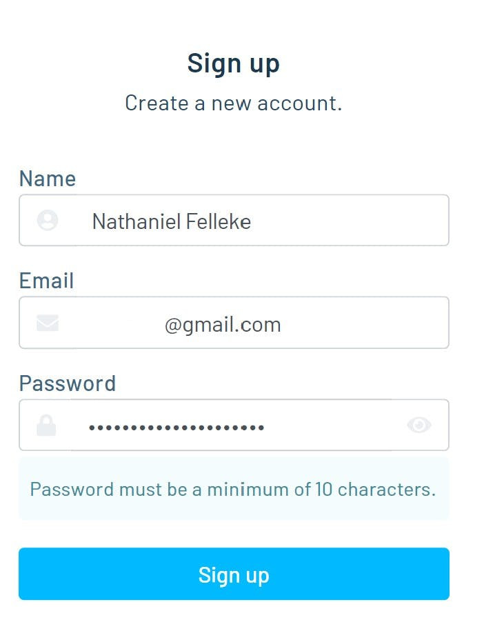 Signing Up on Notehub.io