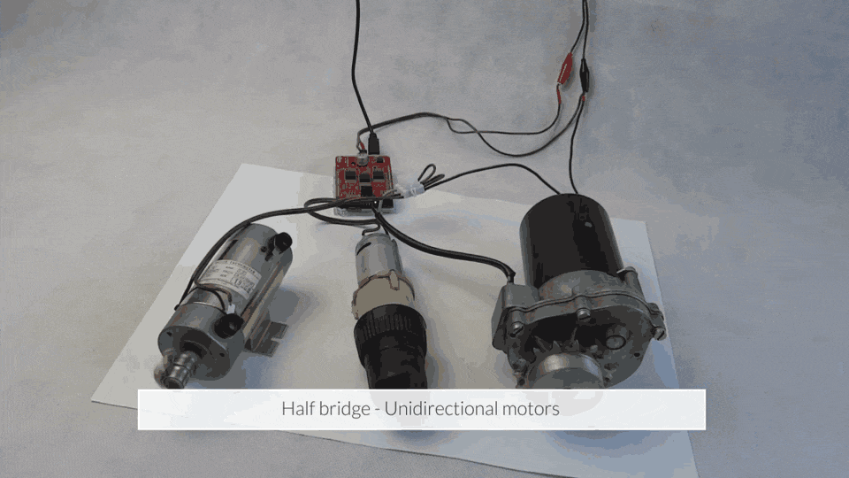 driving three motors unidirectional