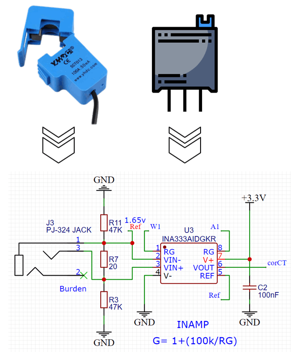 Figure 5 - Current front end schematic