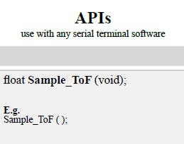 Sample IR API