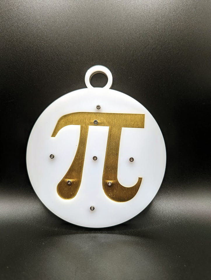 Pi Day Bling -Front View