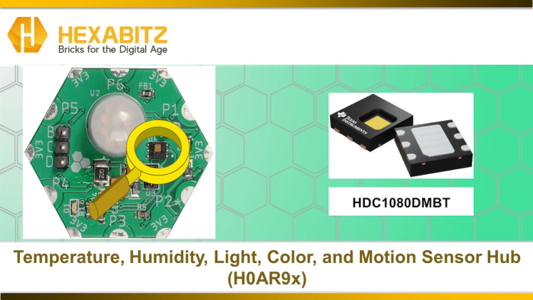 HDC1080DMBT digital temperature and relative humidity sensor