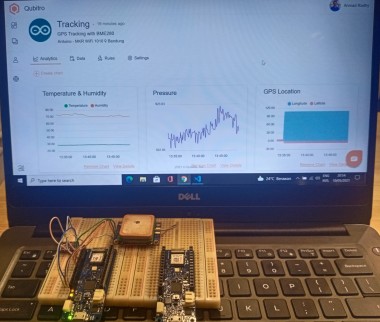 Ublox Neo-7 Gps Tracking System With Qubitro And Arduino Mkr