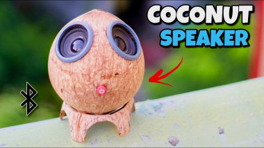 How To Make Powerful Bluetooth Speakers Using Coconut Shell