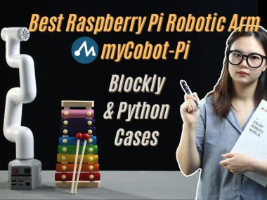 Raspberry Pi Robotic Arm - Mycobot With Graphic Coding Cases