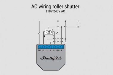 Garage Roller Shutter Shelly Cloud Automated