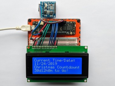 Christmas Countdown Timer W/ An Lcd Display, Rtc And Meadow