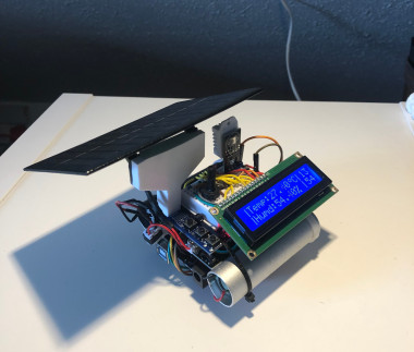 Temperature And Humidity Sensor With Solar And Clock