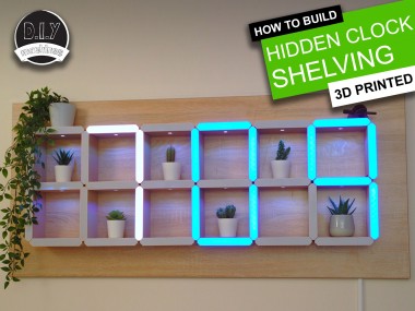 How To Build A Giant Hidden Shelf Edge Clock