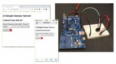 A Simple Sensor Server Using Cy8ckit-062-wifi-bt