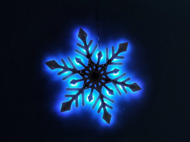 Ic 555-based Pcb Snowflake