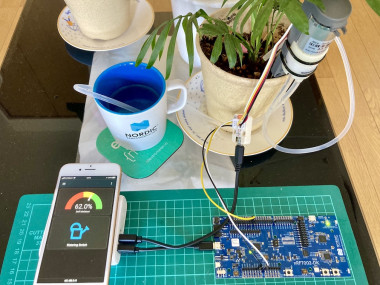 Remotely Controlled Plant Watering System Using nRF7002 Dk