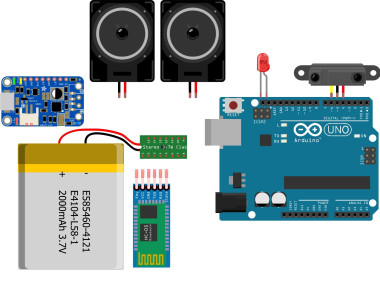 Gesture Control Bluetooth Speaker Arduino