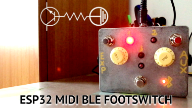 Esp32 Bluetooth Low Energy Midi Footswitch