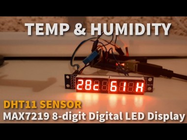 Arduino Display Temperature And Humidity On Max7219 8-dig...