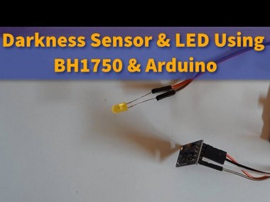 Darkness Sensor And Led Using Bh1750 And Arduino