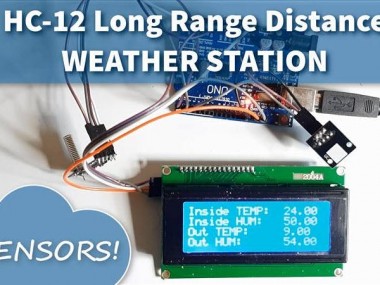 Hc-12 Long Range Distance Weather Station And Dht Sensors